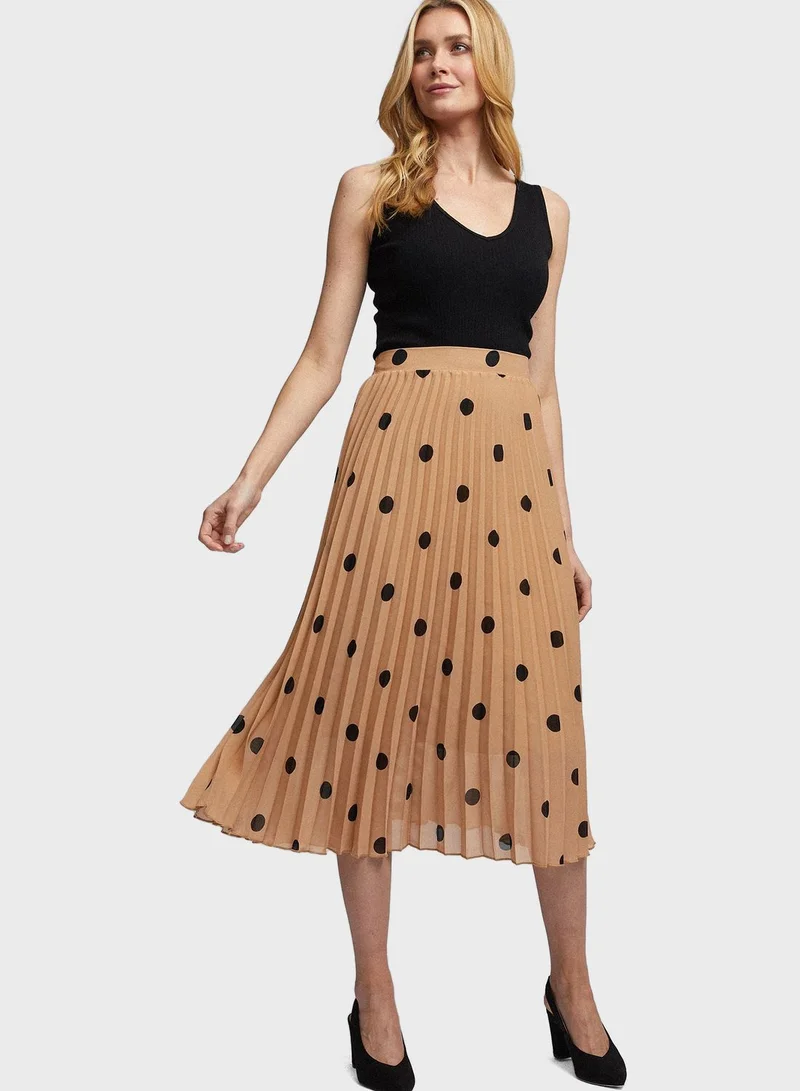 DOROTHY PERKINS Printed Pleated Skirt