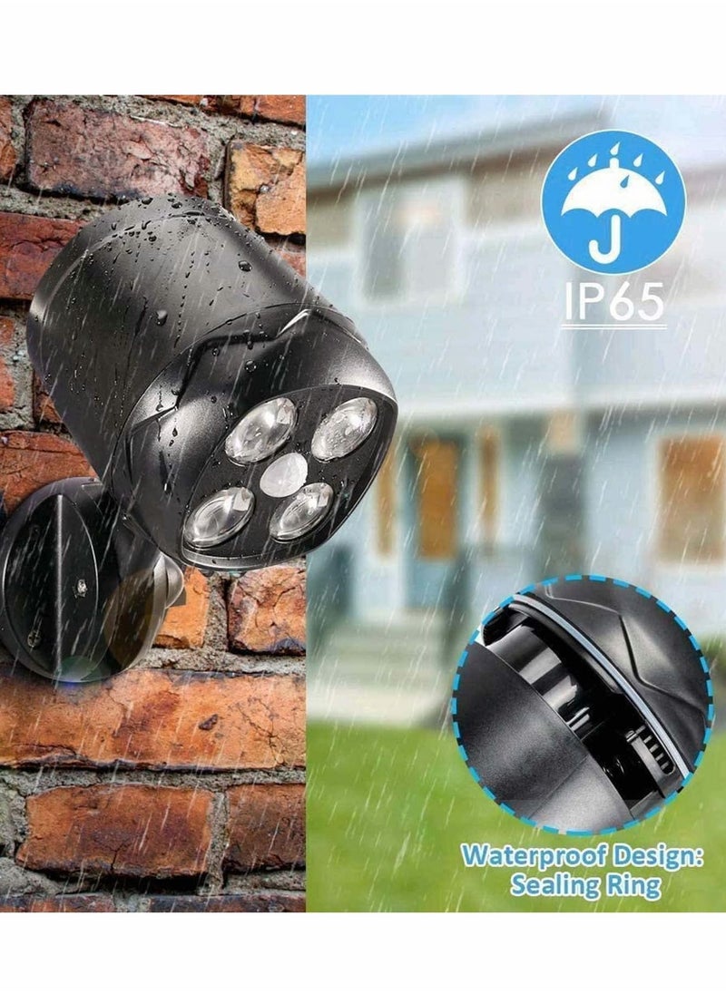 Y&D - Motion Sensor Outdoor Lights, Battery Operated IP65 Waterproof 8W 600 Lumen 6000K 4LEDs Ultra Bright Lights - Image 1