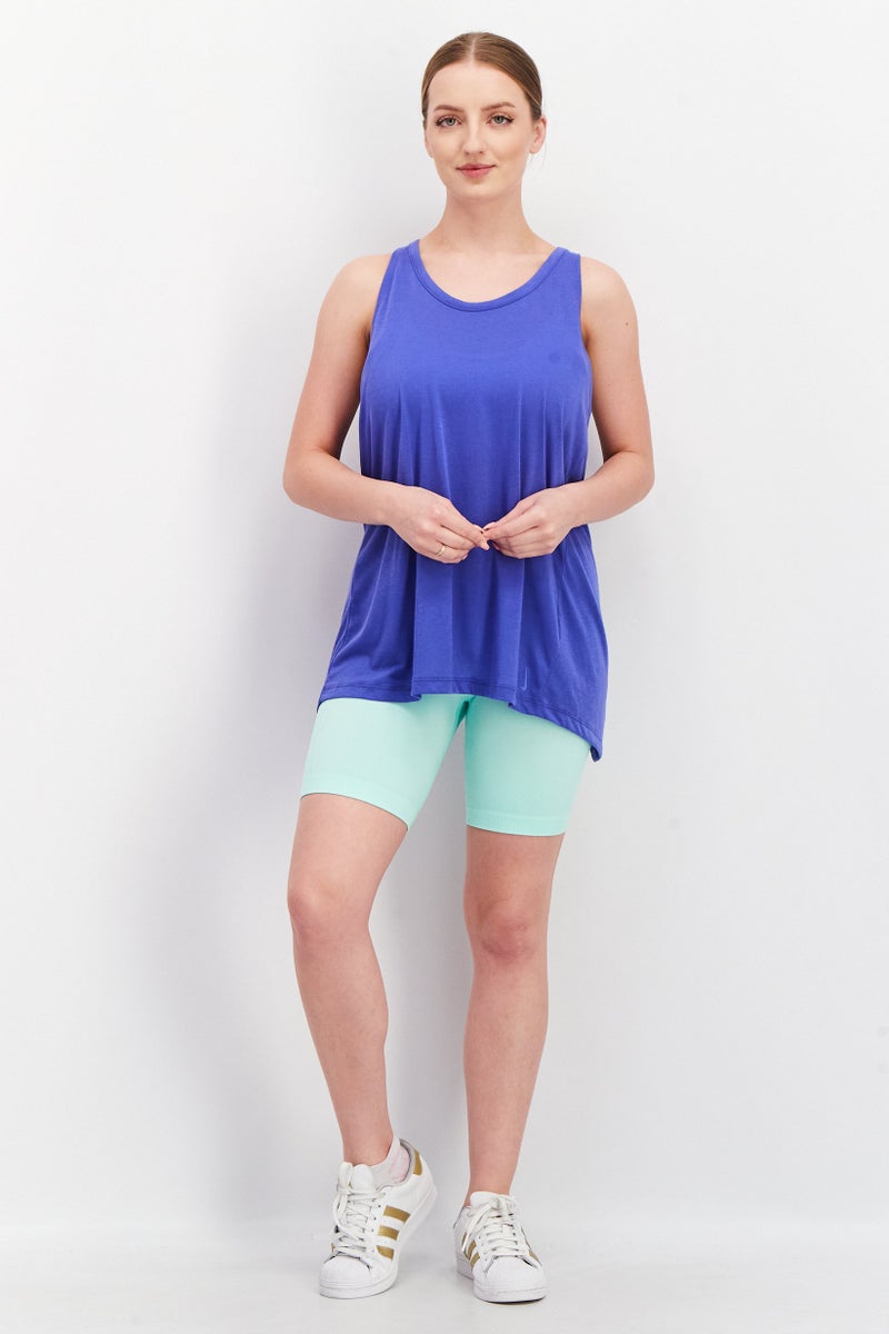 Nike تي شيرت يوغا بلا أكمام للنساء، بنفسجي - Image 3