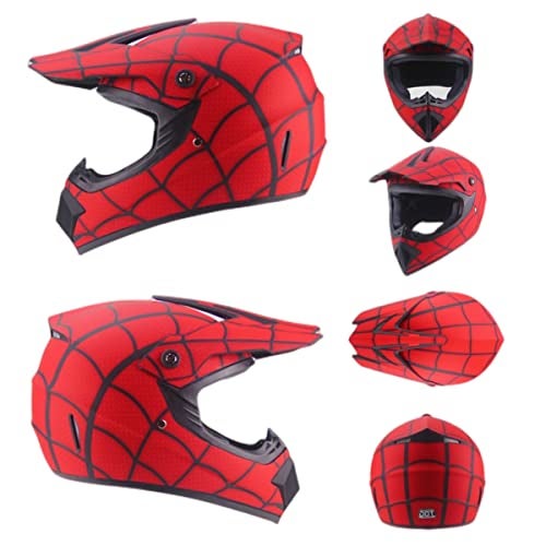 Senhill Dirt Bike Helmets Motocross Helmet ATV Helmet with Goggles for Unisex Youth Kids DOT/FMVSS 218 Approved (M) - Image 5