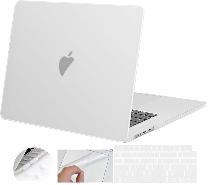 MOCA Compatible with MacBook Air 15 inch Case 2025 2024 2023 Release M4 A3241 M3 A3114 M2 A2941 Liquid Retina Display Touch ID, Protective Plastic Hard Shell Case Cover - Image 1