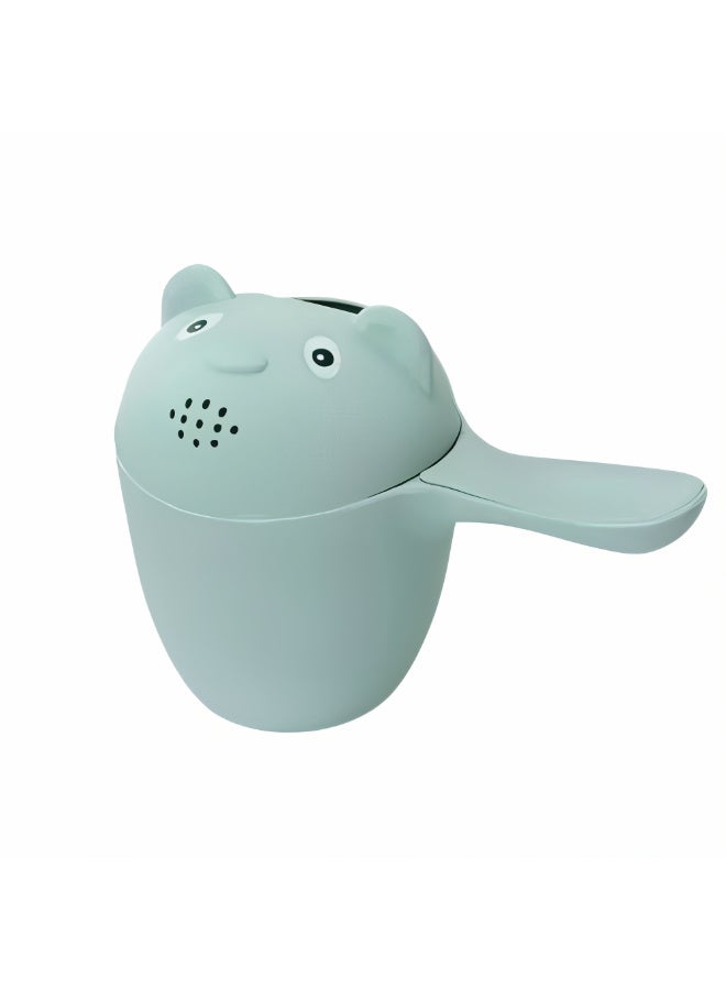 MiniMe Toddler Waterfall Rinse Cup | 12 Months - 5 Years | Green | Plastic | BPA-Free & Non-Toxic & Ergonomic Handle & Animal-Shaped Design & Easy To Clean & Lightweight & Durable | Ideal For Bath Time - Image 1