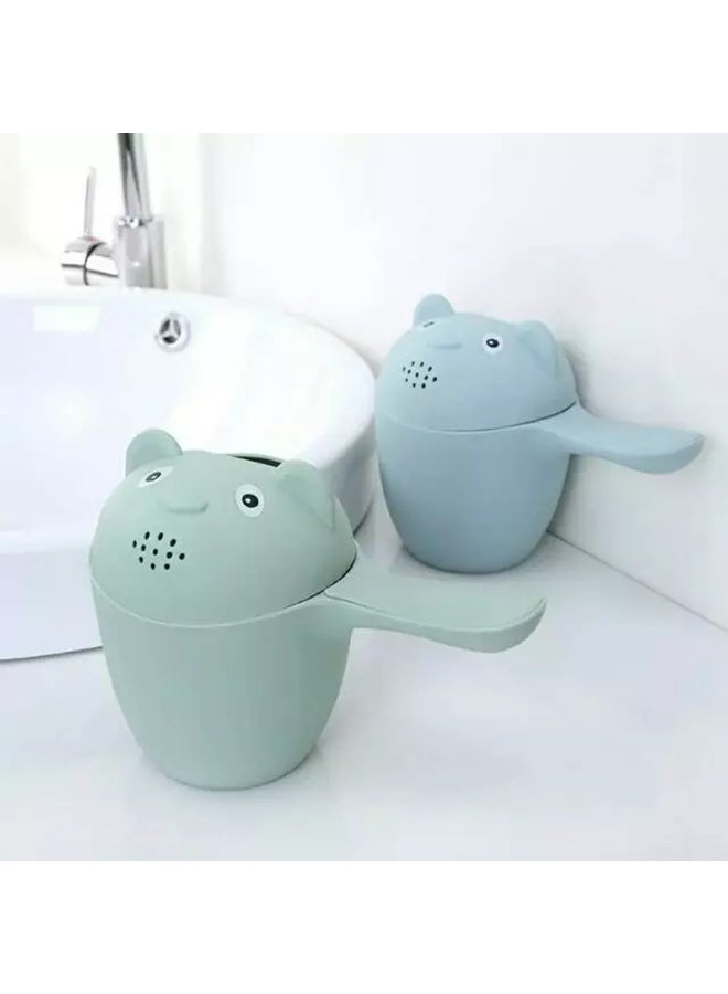 MiniMe Toddler Waterfall Rinse Cup | 12 Months - 5 Years | Green | Plastic | BPA-Free & Non-Toxic & Ergonomic Handle & Animal-Shaped Design & Easy To Clean & Lightweight & Durable | Ideal For Bath Time - Image 3
