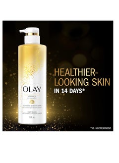 Olay Olay Body Wash for Women, Tone Brightening Exfoliation, Vitamin C Serum Complex, Renew Moisture, Free of Parabens & Phthalates, Vitamin B3 Lameller Technology, For All Skin Types, 20 fl oz (Pack of 4)  - Image 3