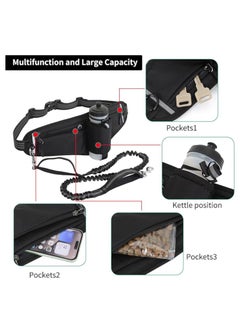 Running Waist Pack,Adjustable Hydration Running Belt Bag with Foldable Water Bottle Holder(No Bottles) The Ultimate Hands Free Dog Leash System for Walking Running Hiking Training (Black) - pzsku/Z0D0667F1BBAFDB0B960FZ/45/_/1738670318/ab8aa5e7-1bdb-4863-a686-d5c3fc4cf2bc