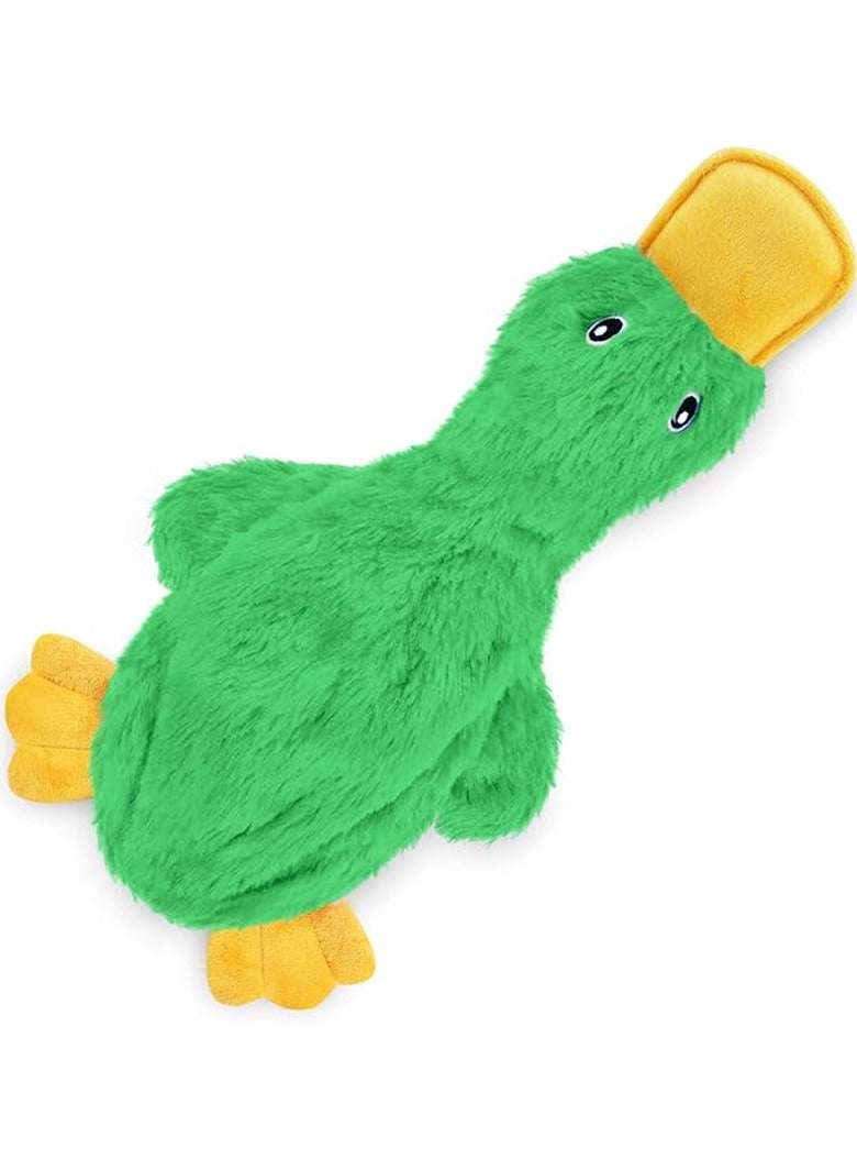 عام لعبة كلاب للسلالات الصغيرة والمتوسطة والكبيرة، بطة لطيفة بدون حشوة مع صافرة ناعمة، ممتعة للجراء في الداخل والكلاب الكبيرة، لعبة قماشية للمضغ واللعب بدون فوضى.