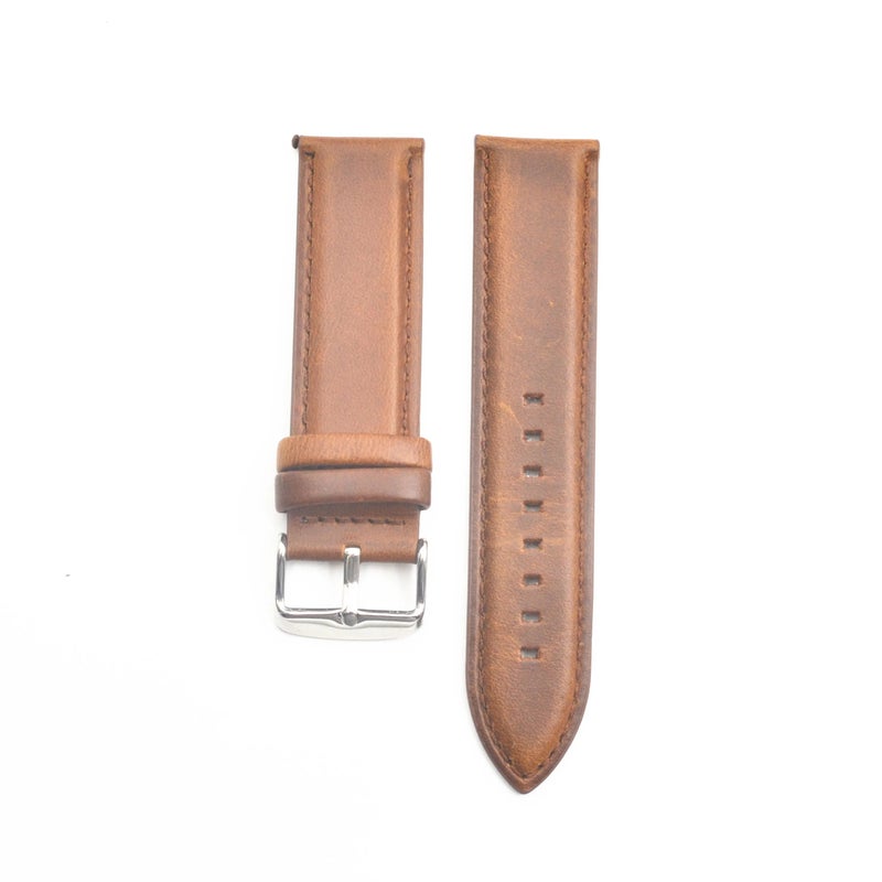 Bluejw New Arrival 12-22mm Genuine Leather Watch Strap – Fashion Comfortable Replacement Band with Quick Release Pins for Smart Wristbands, Easy to Replace - Image 1