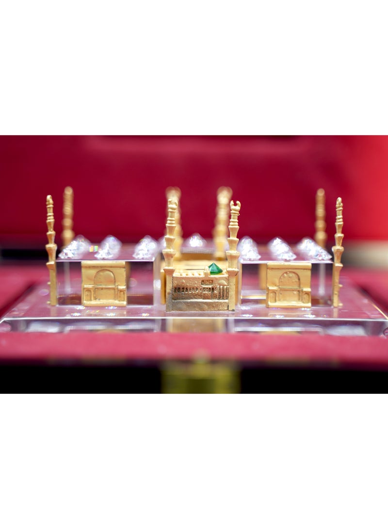 ركس مجسم الحرم النبوي بتصميم راقي و جذاب مصنوع من الكرستال مقاس S - Image 1