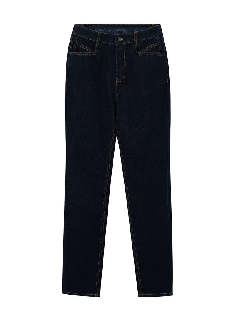 Women's High Rise Slim Tapered Jeans - Comfortable & Stylish Denim
