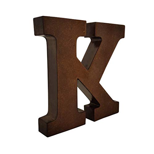 SMARTCAREWOOD Wooden K Letter- English Upper Case Alphabets Cutouts for Art and Craft Work (K_Brown_15x2.5 Cm) - Image 2