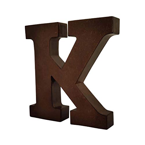SMARTCAREWOOD Wooden K Letter- English Upper Case Alphabets Cutouts for Art and Craft Work (K_Brown_15x2.5 Cm) - Image 3
