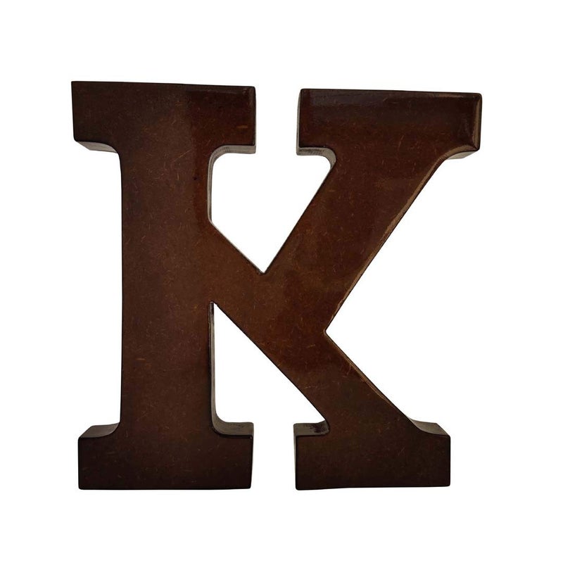 SMARTCAREWOOD Wooden K Letter- English Upper Case Alphabets Cutouts for Art and Craft Work (K_Brown_15x2.5 Cm) - Image 4