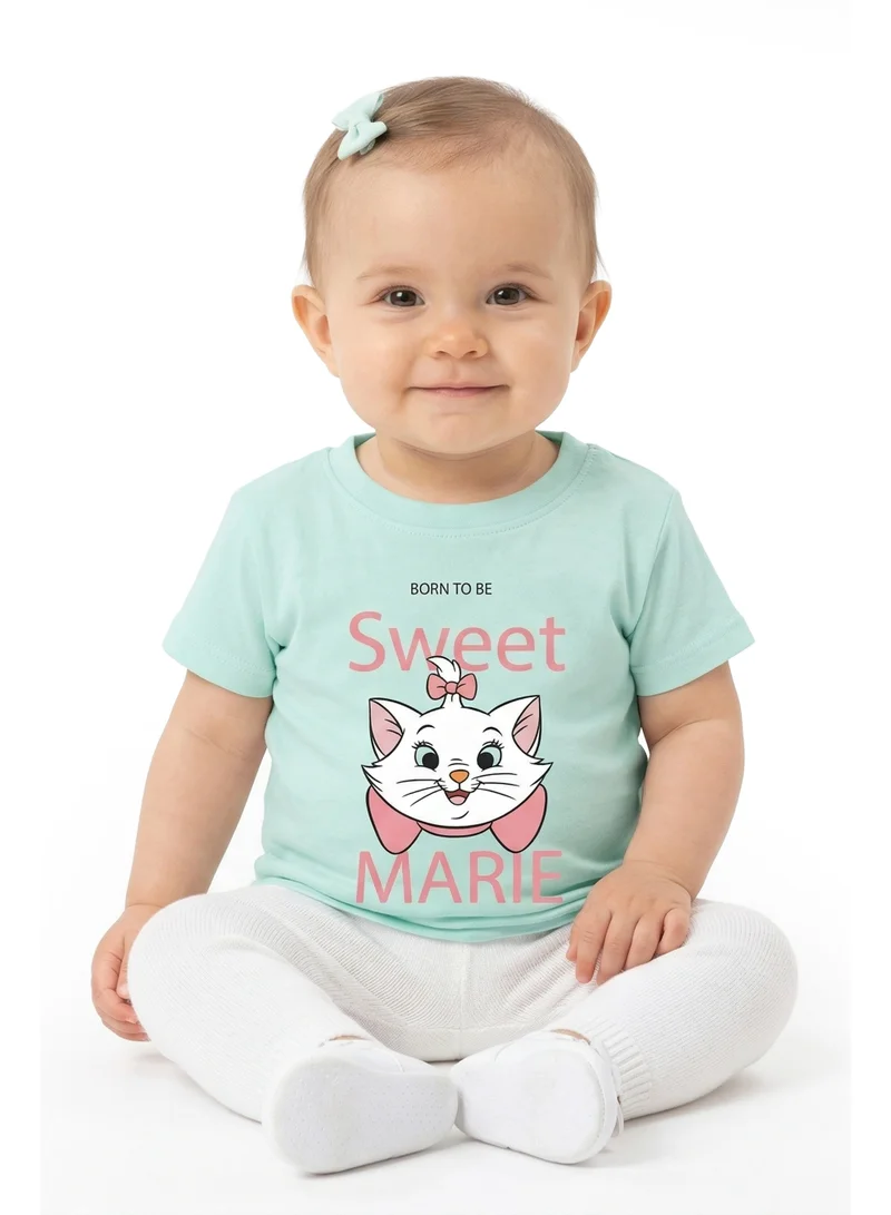 ديزني Disney Baby Girls Marie “Born to Be Sweet” Cotton T-Shirt