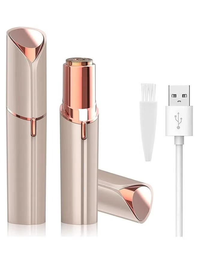 Flawless Women Facial Hair Remover - Hair Removal Shaver For Women - Usb Rechargeable Women Facial Shaver Trimmer For Face Lip Chin Peach Hair Arm Leg And Bikini Line - Image 1