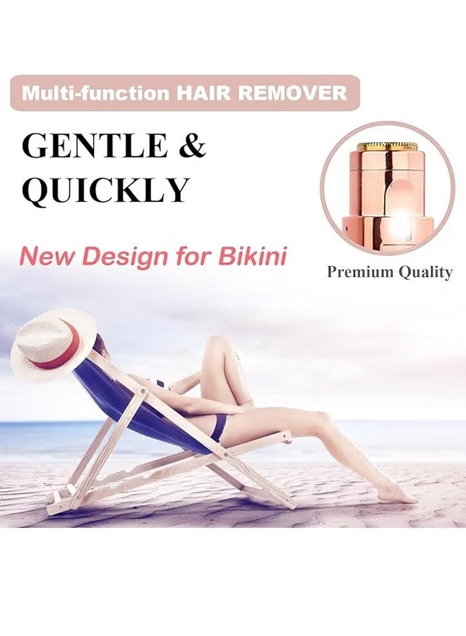 Flawless Women Facial Hair Remover - Hair Removal Shaver For Women - Usb Rechargeable Women Facial Shaver Trimmer For Face Lip Chin Peach Hair Arm Leg And Bikini Line - Image 3