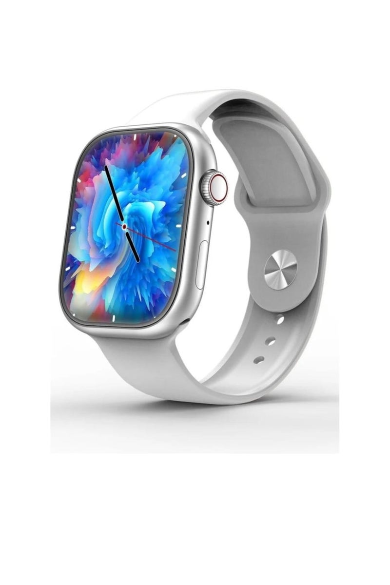 X10 Max Smartwatch 45mm (2.19 Inch) Display, Wireless Charging, Heart Rate, Siri Voice, Bluetooth Call – Silver - Image 4