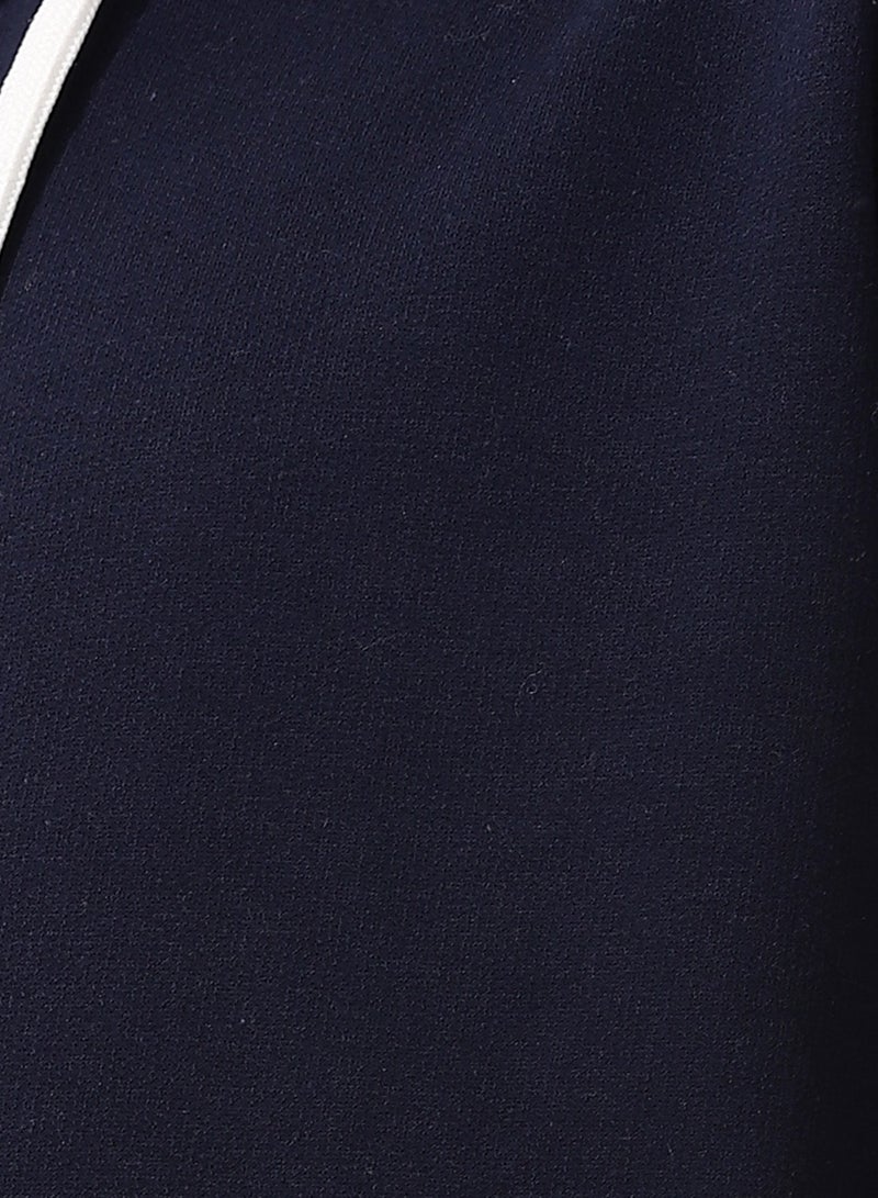 Andora Kangaroo Pockets Fleeced Boys Hoodie_ Navy Blue - Image 5