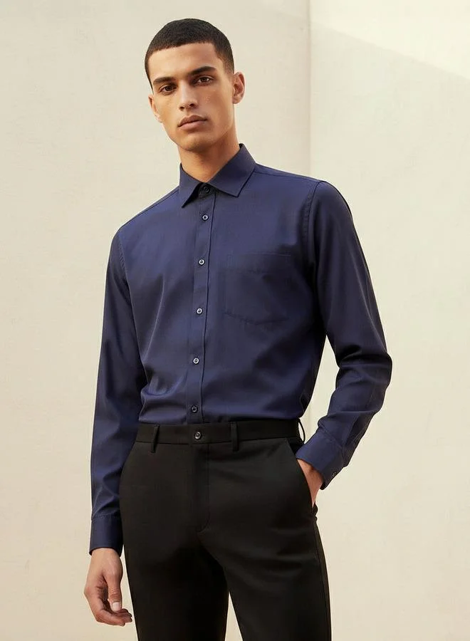 Splash FAV Men Regular Fit Collared Philaphil Long Sleeve Shirt