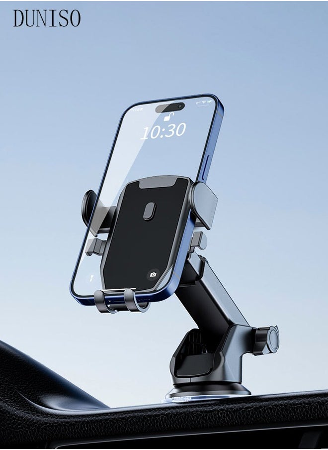 3-In-1 Phone Holder Mount for Car Dashboard Windshield Air Vent 360 Degree Rotation Dashboard Car Clip Mount Stand Phone Holder Suitable for All Cell Phone Automobile Interior