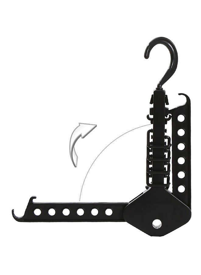 NIBEMINENT Multifunctional Clothes Rack Black 468x40x190mm - Image 1