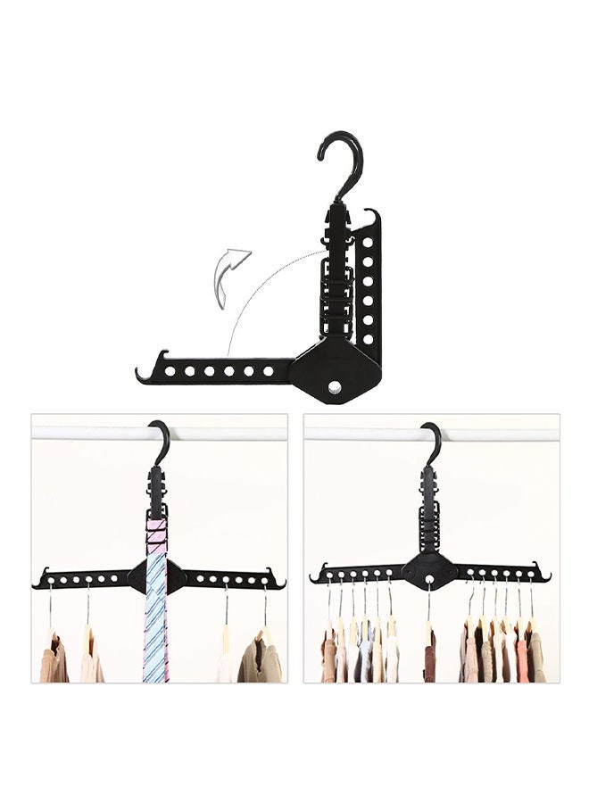 NIBEMINENT Multifunctional Clothes Rack Black 468x40x190mm - Image 2