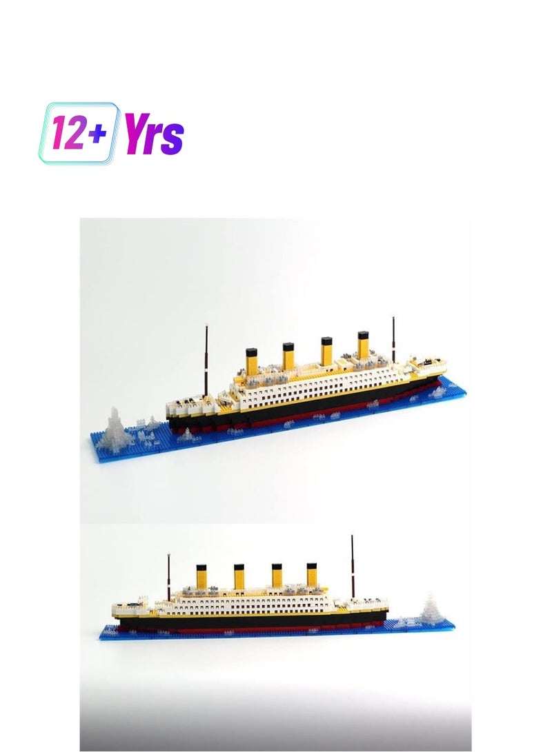 Titanic Model Mini Building Blocks Set, 3D Puzzle DIY Toy, Gift for Adults and Children (1878 Pieces) - Image 1