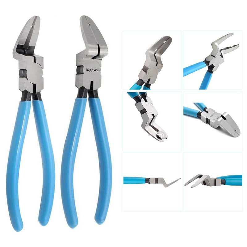 IOppWin Panel Clip Pliers Auto Trim Removal Fastener Plier Car Door Panel Clip Tools Plastic Rivets Pry Puller Adjustable Multipurpose Diagonal Cutting Pliers 1 Pcs