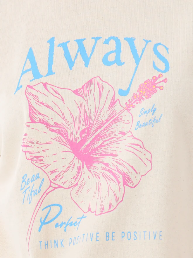 Styli Styli Unwind Graphic Print T-Shirt and Cuffed Pyjama Set