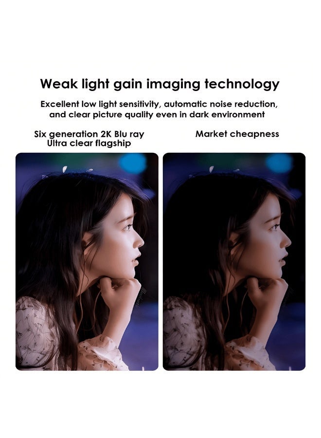 Closeli 2K Full HD Webcam, with AI Noise Reduction Mic, USB Plug & Play Web Camera, 30FPS Video Output, Auto Focus Lens, Auto Light Correction, Adjustable Field of View, for PC Laptop Desktop, Meetings, Video Calls and Streaming - Image 3