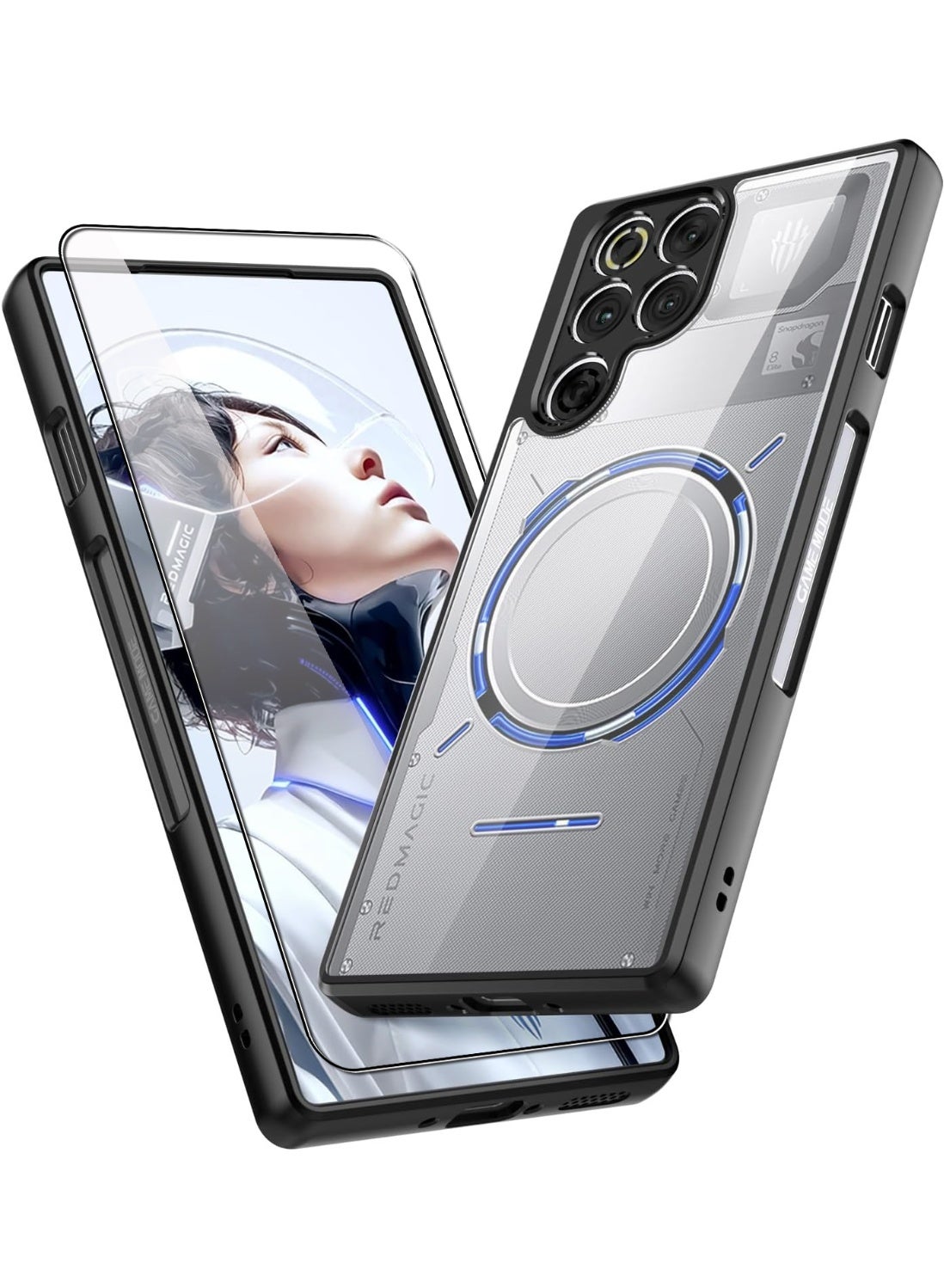 mifmaney Mifmaney Redmagic 11 Pro Case And Screen Protector tpu+pc Z0D0755036E34B6C762F5Z