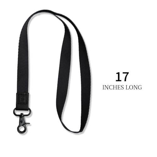Thread Wallets Cool Neck Lanyard for Men & Women | Cute Key ID Badge & Wallet Holder (Black) - Image 4
