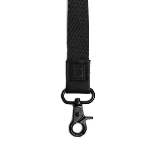 Thread Wallets Cool Neck Lanyard for Men & Women | Cute Key ID Badge & Wallet Holder (Black) - Image 2