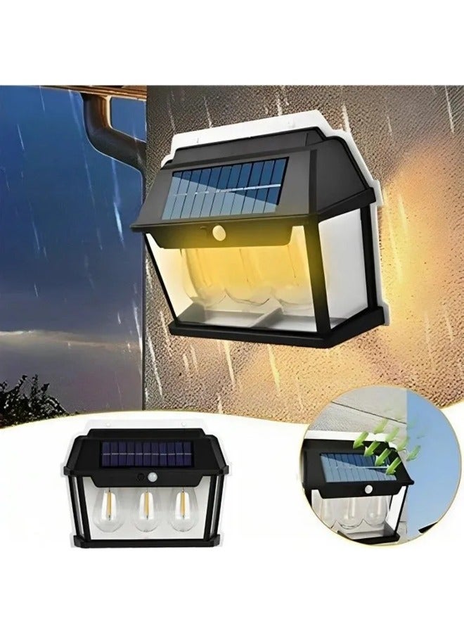 ELTRAZONE BK888-3 Solar Wall Lamp – 3-Bulb Design with Eco-Friendly Solar Power and Interactive Technology - Image 2