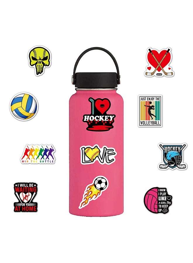 GIFT 100pcs Sports Stickers, Basketball Stickers, Soccer Stickers, Baseball Stickers for Water Bottle, Laptop, Car, Bicycle, Kid's Gift - Image 5