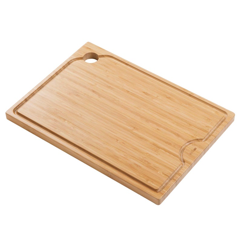 Kraus Kore Solid Bamboo Cutting Board for Workstation Kitchen Sink (16 3/4 in. x 12 in.), KCB-WS103BB - Image 1