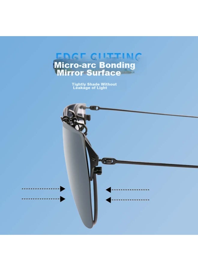 HORIEN Hailien Sungl, Polarized Clip-on Sungl, Uni Style, For Driving, Sun Protection, Shade, Fishing - Image 1