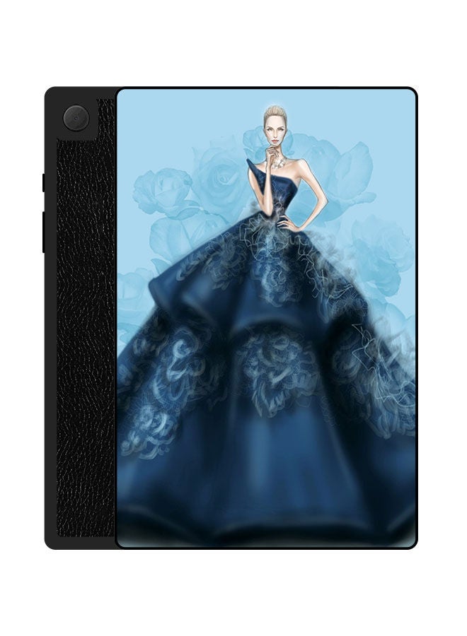 Theodor Protective Flip Case Cover For Samsung Galaxy Tab A8 10.5 2021 Blue Princess Dress  - Image 1