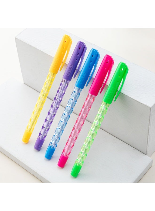 تشيلو طلاء قلم حبر جاف من 30 قطعة - رأس عريض 1.0 مم، ألوان زاهية، تصميم بلوري، كتابة فائقة النعومة، للاستخدام اليومي في المكتب والمنزل والمدرسة - Image 2