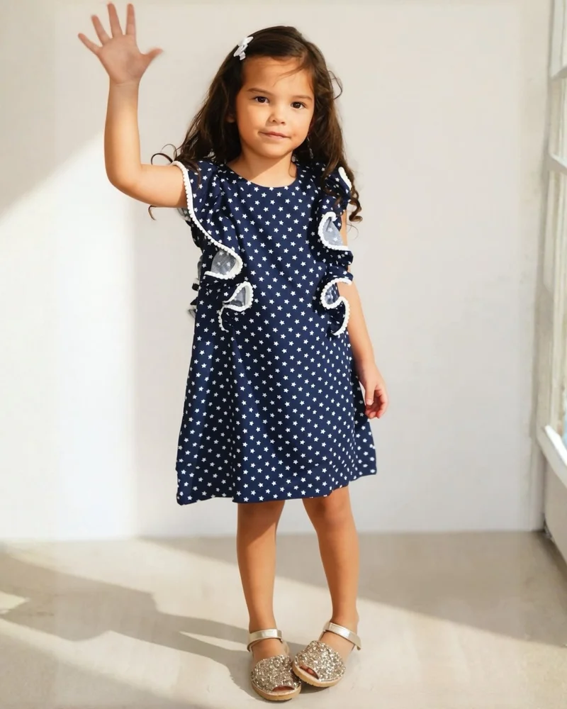 SHOEQ Champagne Glitter Toddler Avarca for Women | Best Price UAE
