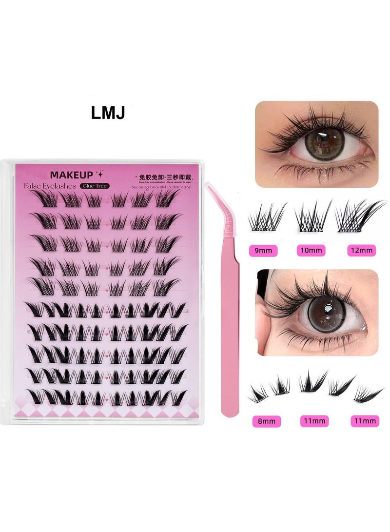 110 مجموعات من الرموش المجزأة، مع ملاقط خاصة。 مع غراء خاص بهما، يتم دمج الأساليب لخلق عيون جميلة، بحيث تكون العيون متسعة بشكل طبيعي، وسهلة الارتداء وسريعة الإزالة. من السهل خلق شكل ساحر، مقاوم للماء، مقاوم للتعرق والزيوت، لا يخاف من درجات الحرارة العالية، حتى تشعر بالطاقة والروح!يحتوي هذا المنتج على ملقط ولا يتطلب شراء إضافي. - Image 2