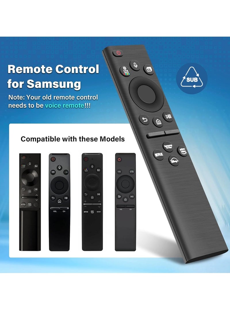 Gravity NEW BN59-01385A Solar Voice Replacement Remote Control for Samsung TV – Universal Rechargeable, 4 Shortcut Buttons for 2021-2022 Neo LED Smart 4K Ultra HD TVs - Image 2