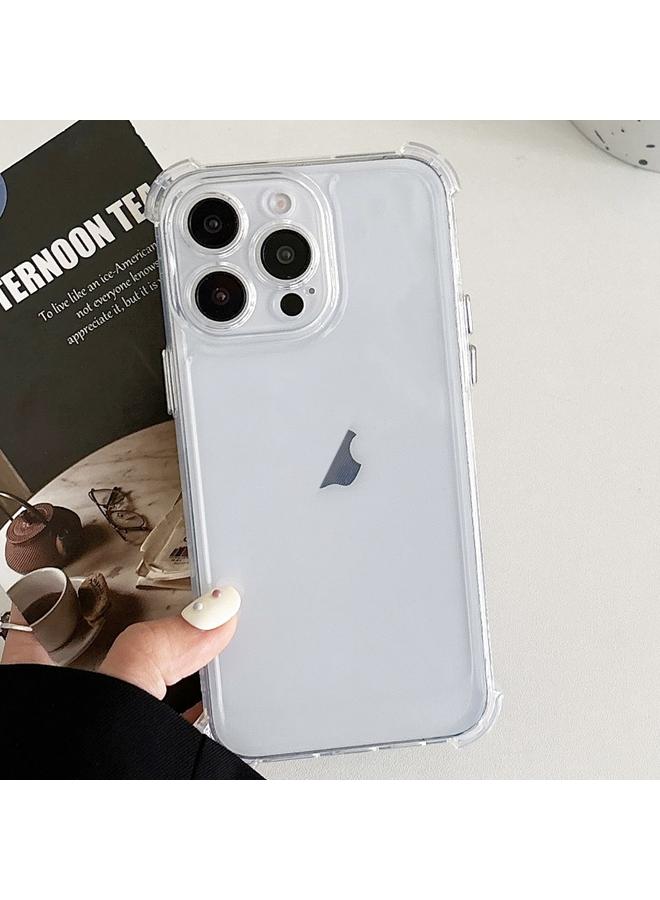 إيروريكس جراب لهاتف iPhone 12 Pro، جراب شفاف مقاوم للصدمات من مادة TPU بأربع زوايا - Image 1