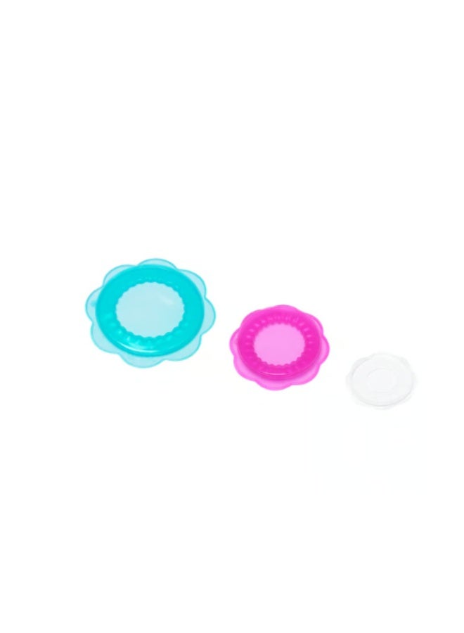 ÖVERMÄTT Food cover, set of 3, silicone multicolour - Image 1