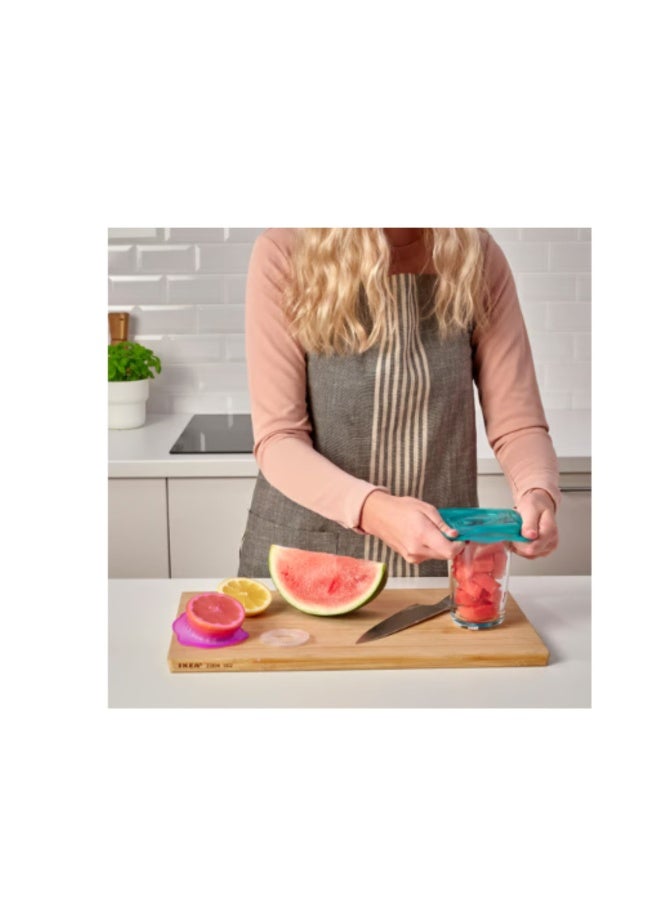 ÖVERMÄTT Food cover, set of 3, silicone multicolour - Image 2