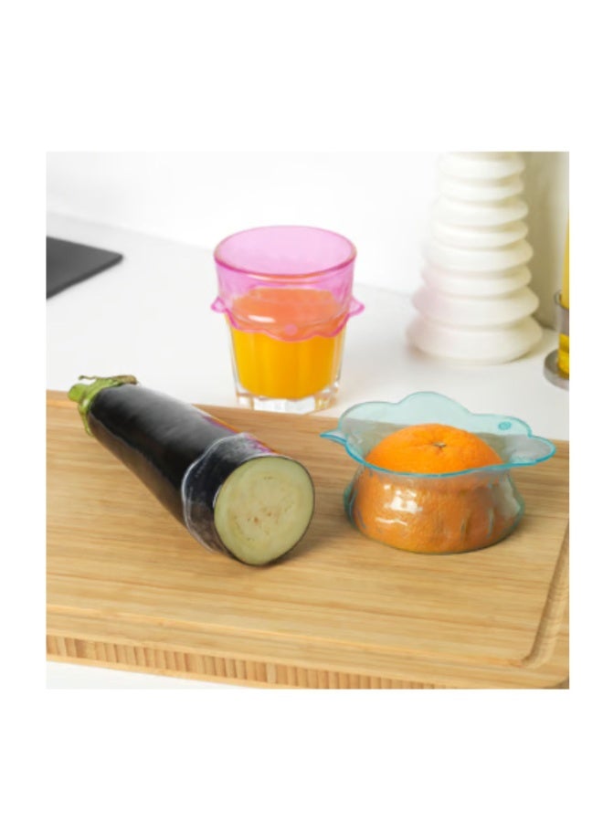 ÖVERMÄTT Food cover, set of 3, silicone multicolour - Image 4
