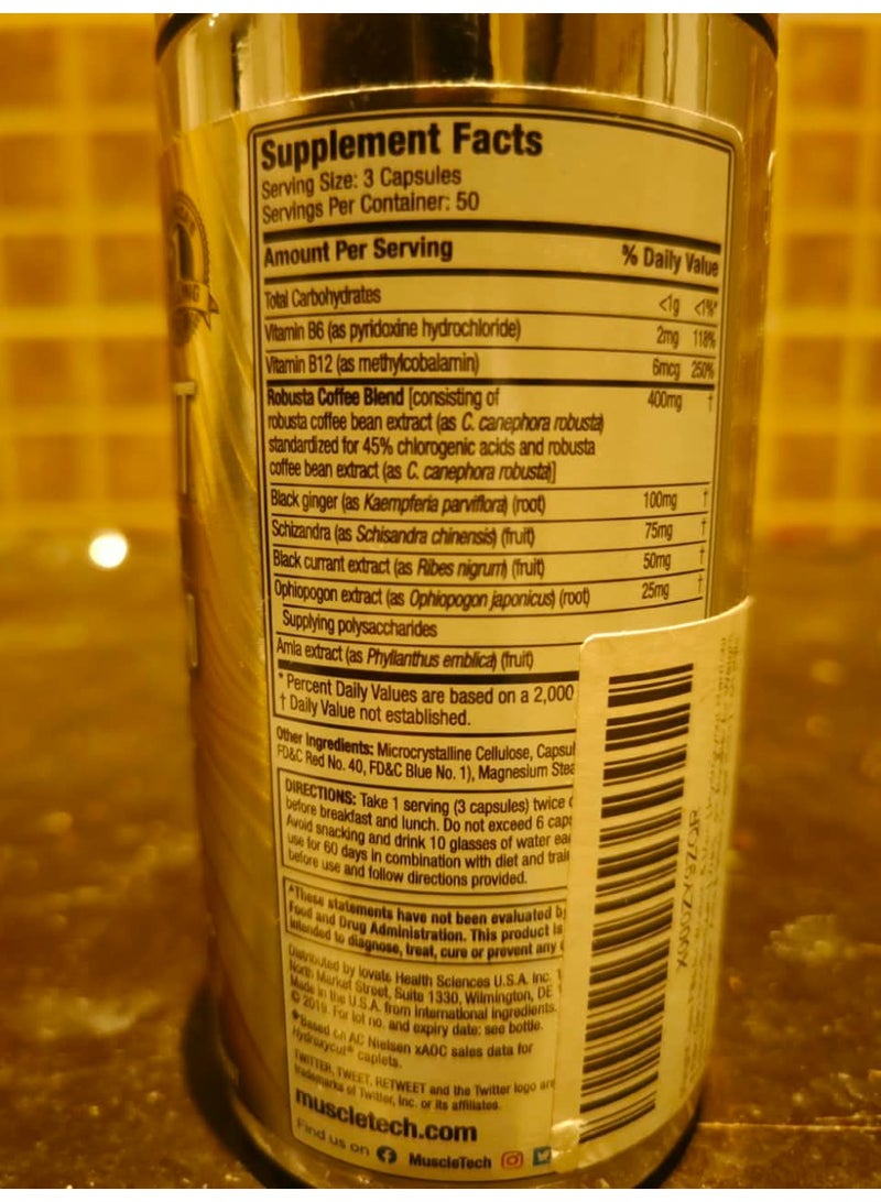 Hydroxycut Hardcore Next Gen, Non-Stim 150 capsules 50 servings - Image 3