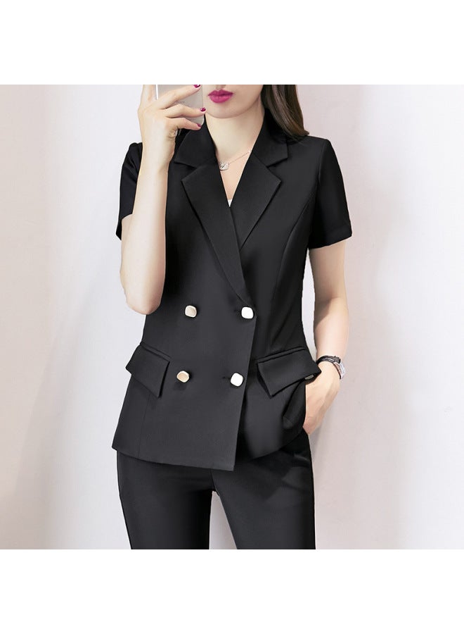 2121 Short-sleeved Suit Jacket For Women 2022 Summer Thin High-grade Plus Size Professional Suit 