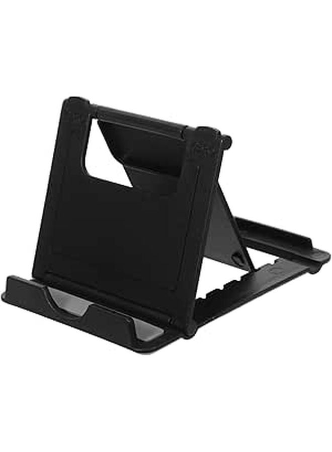 Multi Angle Adjustable Phone Stand Foldable Tablet Holder Desk Anti Slip Black - Image 1