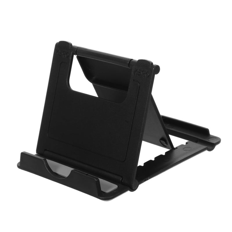 Multi Angle Adjustable Phone Stand Foldable Tablet Holder Desk Anti Slip Black - Image 2