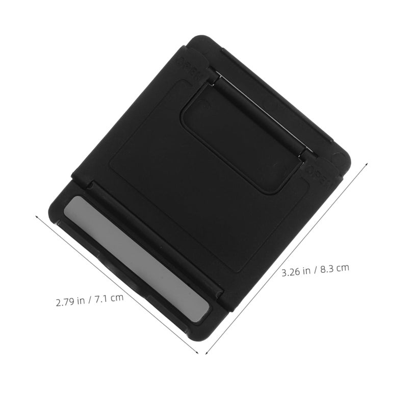Multi Angle Adjustable Phone Stand Foldable Tablet Holder Desk Anti Slip Black - Image 3